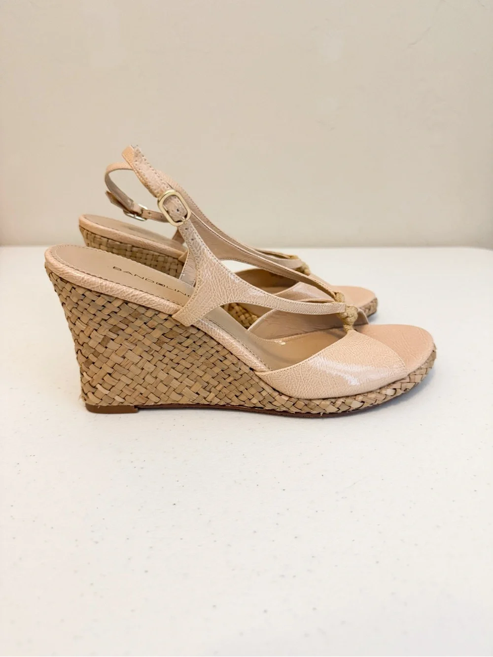 Women’s Bandolino Neutral Braided Espadrille Wedge Sandals - Nude